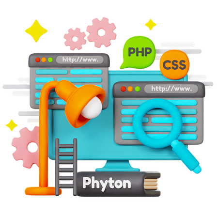Find Code  3D Icon
