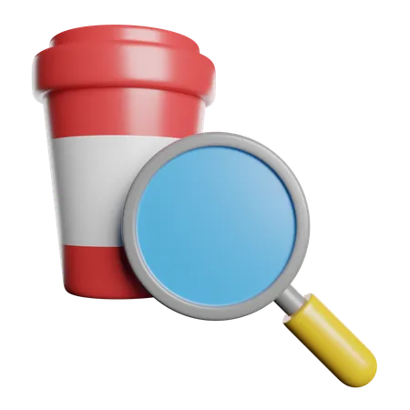 コーヒーを見つける  3D Icon