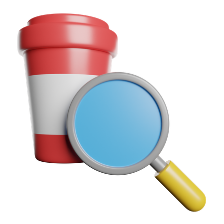 Find Coffee  3D Icon