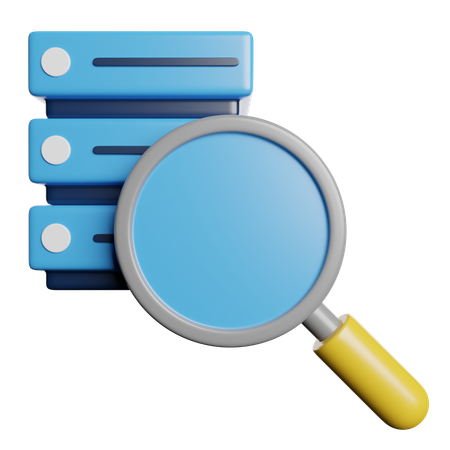 Find Database  3D Icon