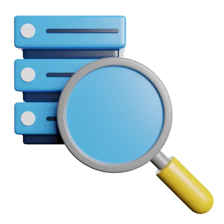 Find Database  3D Icon