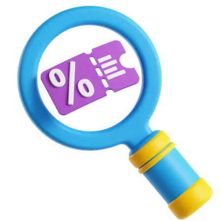 Find Discount  3D Icon