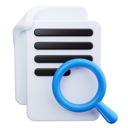 Find Document  3D Icon