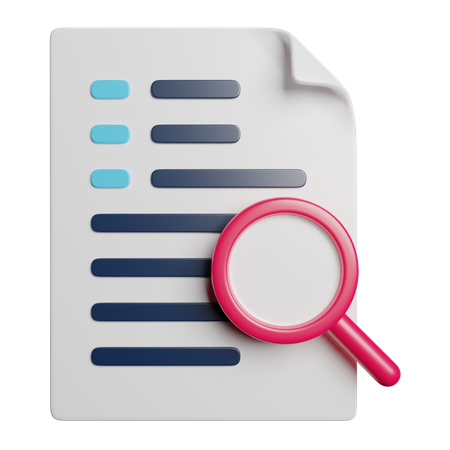 Find Document  3D Icon