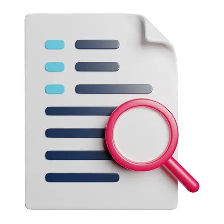 Find Document  3D Icon