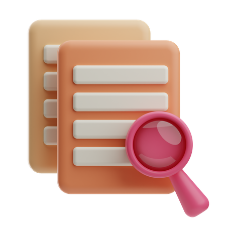 Find Document  3D Icon