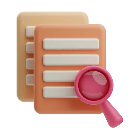 Find Document  3D Icon