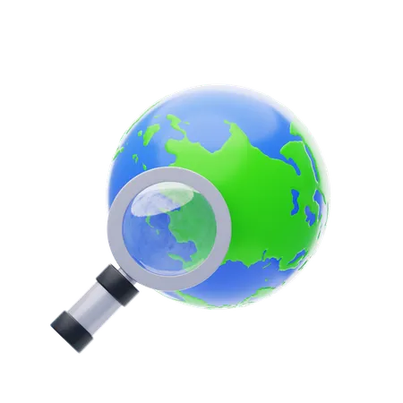 Find Earth  3D Icon