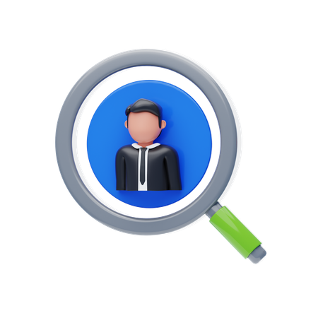 Find Employee  3D Icon