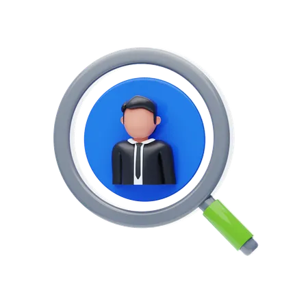 Find Employee  3D Icon