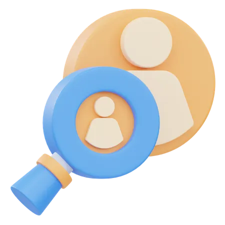 Find Employee  3D Icon