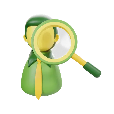 Find Employee  3D Icon