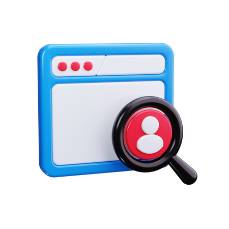 Find Employee  3D Icon