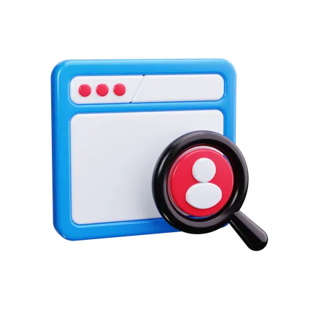 Find Employee  3D Icon