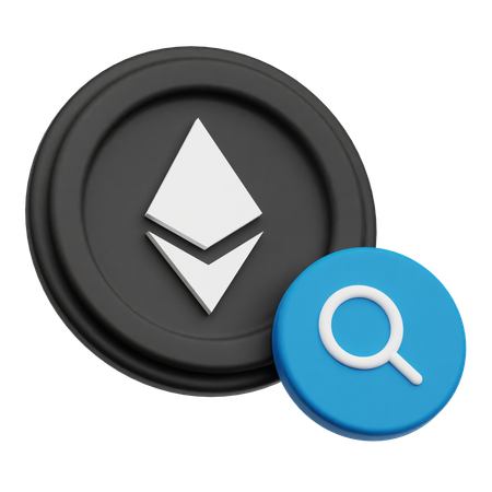 Find Ethereum  3D Icon