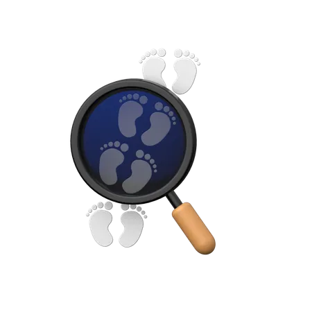 Find Footprints  3D Icon