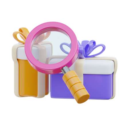 Find Gift  3D Icon