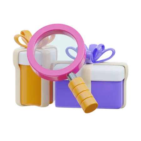 Find Gift  3D Icon