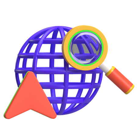 Find Global Location  3D Icon