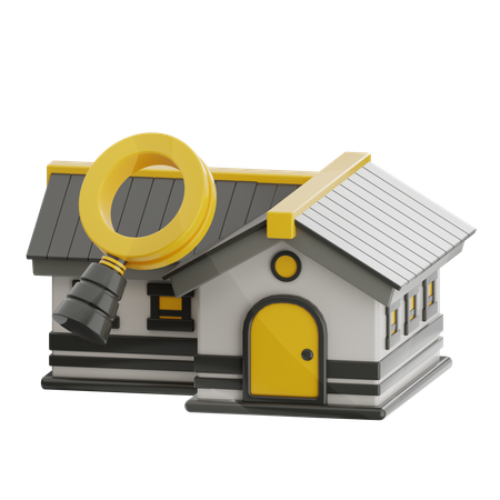Find House  3D Icon