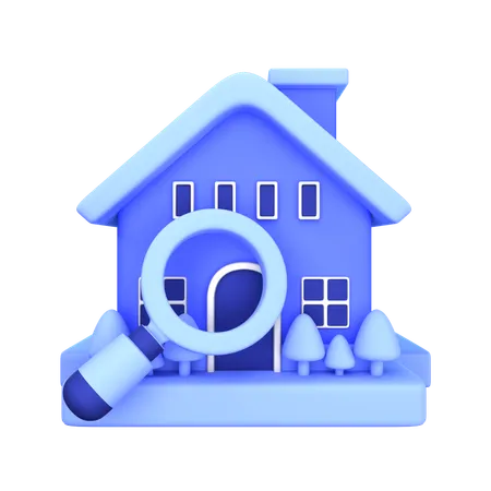 Find House  3D Icon