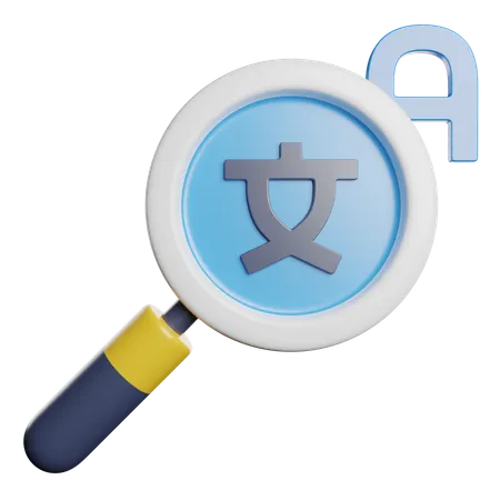 Find Language Translator  3D Icon