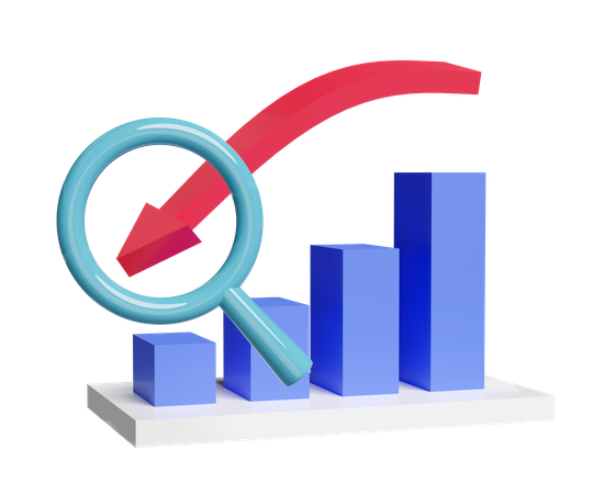 Find Loss Chart  3D Icon