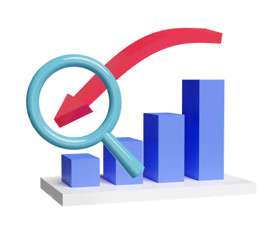 Find Loss Chart  3D Icon