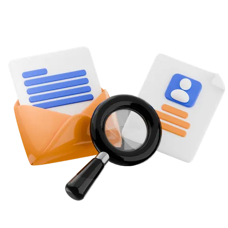 Find Mail  3D Icon