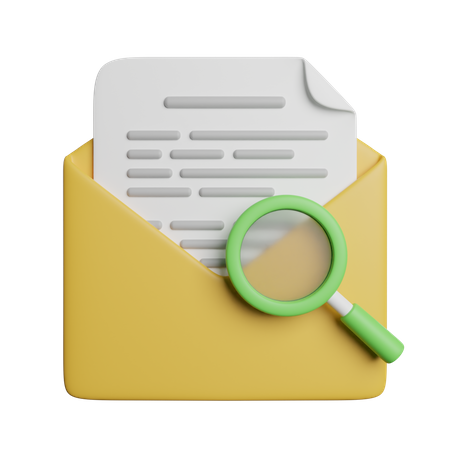 Find Mail  3D Icon