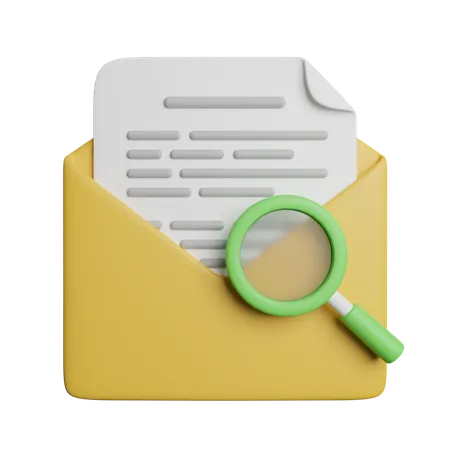Find Letter Message 3D Icon