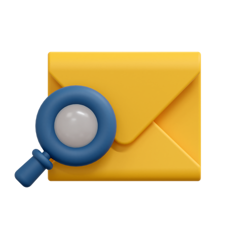 Find Mail Message  3D Icon