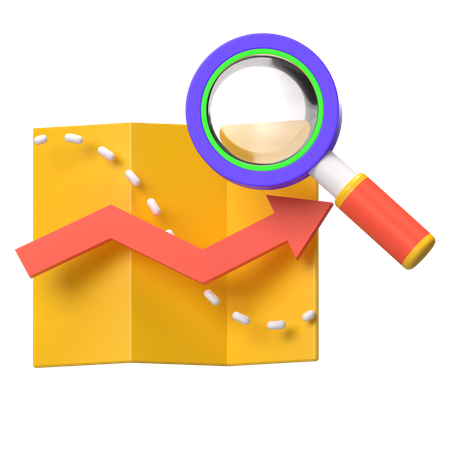 Find Map  3D Icon