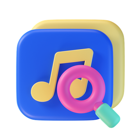 Find Music  3D Icon