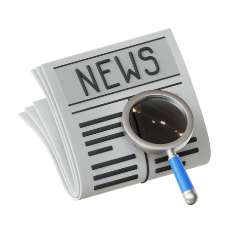 Find News  3D Icon