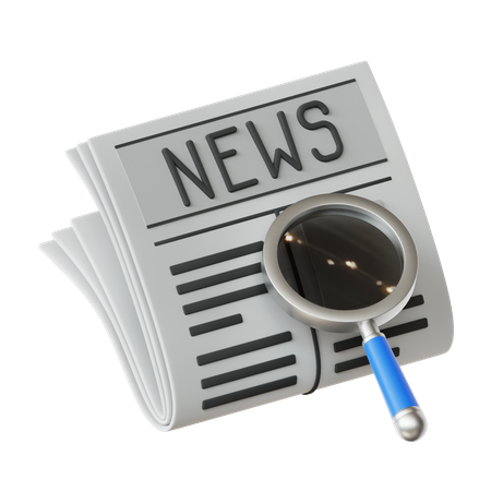 Find News  3D Icon