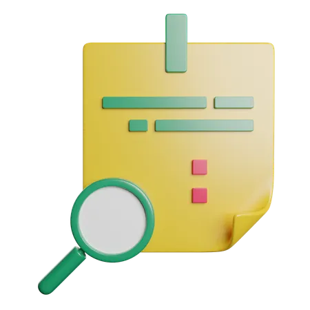 Find Note  3D Icon