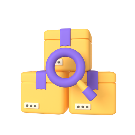 패키지 찾기  3D Icon