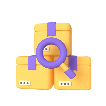 패키지 찾기  3D Icon