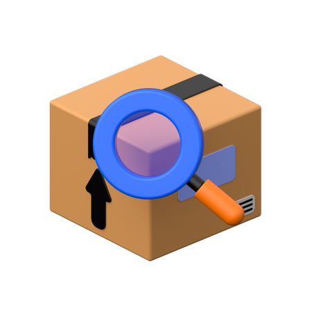 Find Parcel  3D Icon