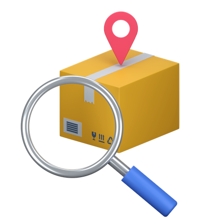 Find Parcel Location  3D Icon