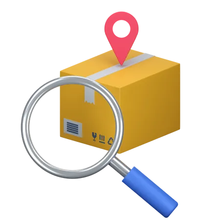 Find Parcel Location  3D Icon