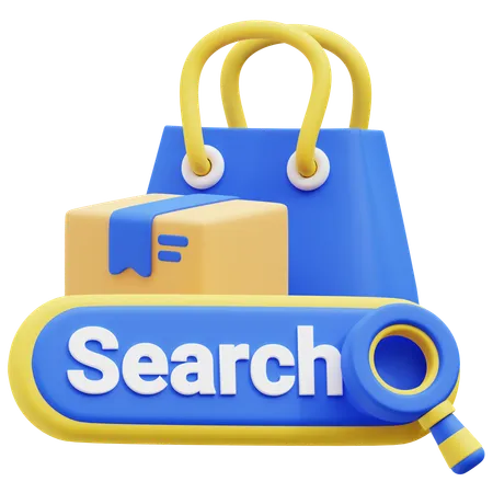 Find Product  3D Icon