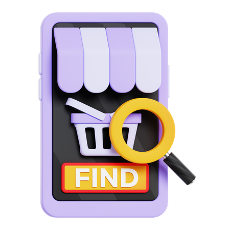 Find Product  3D Icon