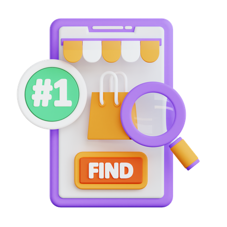 Find Product  3D Icon