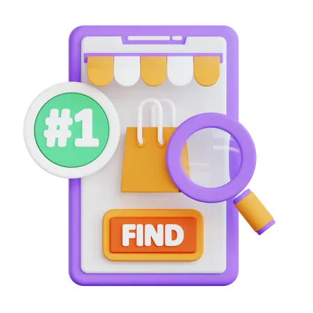 Find Product  3D Icon