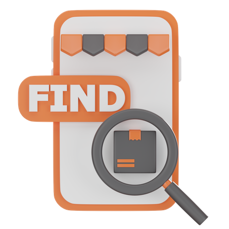 Find Product  3D Icon