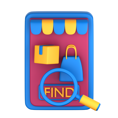 Find Product  3D Icon