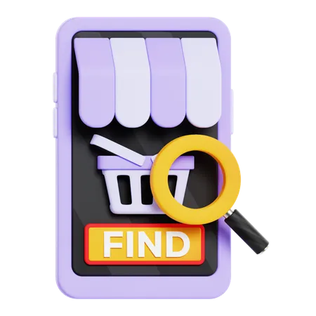 Find Product  3D Icon