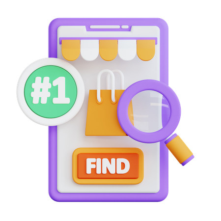 Find Product  3D Icon